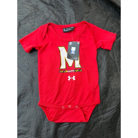 Under Armour Other - Under Armour Maryland Terrapins Red Baby Bodysuit 12M NCAA U10100MDS-613